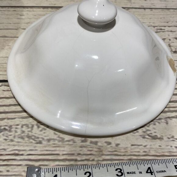 Pfaltzgraff Heritage White Ironstone Covered Casserole Serving Bowl - Picture 7 of 8